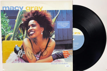 Macy Gray Autographed 2001 Sexual Revolution Album Cover/LP/Vinyl/Record-JSA #RR76711- minor wear-Powers Sports Memorabilia