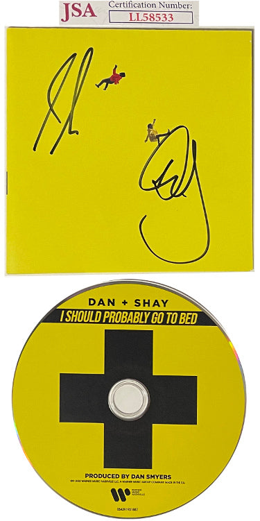 Dan + Shay Duo Autographed 2020 ?ǣI Should Probably Go To Bed?ǥ Album Cover Booklet w/ CD & Case- JSA #LL58533-Powers Sports Memorabilia