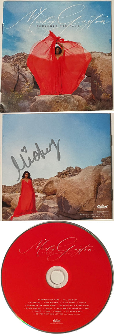 Mickey Guyton Autographed 2021 Remember Her Name Capitol Records Album Cover Booklet w/ CD & Case-Powers Sports Memorabilia