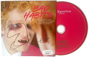 Ed Sheeran Autographed 2021 Bad Habits Atlantic Records CD Single Cover w/ CD- JSA #AC92517-Powers Sports Memorabilia