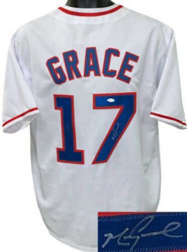 Mark Grace Autographed Chicago White TB Custom Stitched Pro Baseball Jersey XL- JSA Witnessed Hologram-Powers Sports Memorabilia