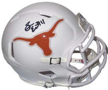 Sam Ehlinger Autographed Texas Longhorns Riddell Speed Mini Helmet #11- JSA Witnessed-Powers Sports Memorabilia