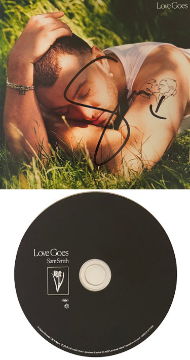Sam Smith Autographed 2020 "Love Goes" Album Cover Booklet w/ CD & Case (Singer/Songwriter)-Powers Sports Memorabilia