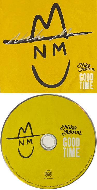 Niko Moon Autographed 2020 GOOD TIME Album Cover Booklet w/ CD & Case?Çô COA (No Sad Songs)-Powers Sports Memorabilia