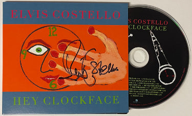 Elvis Costello Autographed 2020 Hey Clockface Album Hard Cover Booklet w/ CD (British/English Singer/Songwriter)-Powers Sports Memorabilia
