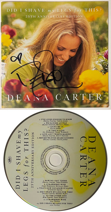 Deana Carter Autographed 2021 Did I Shave My Legs for THIS? Capitol Records Album Cover Booklet w/ CD- COA (Strawberry Wine)-Powers Sports Memorabilia