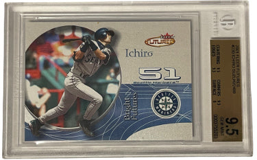 Ichiro Suzuki 2001 Fleer Futures Rookie Card #230- SP 1663-2499- BGS Graded 9.5 Gem Mint (Subgrades/Mariners)-Powers Sports Memorabilia