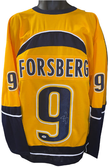 Filip Forsberg Autographed Nashville Gold Custom Stitched Pro Hockey Jersey #9 XL- PSA #AC64052-Powers Sports Memorabilia
