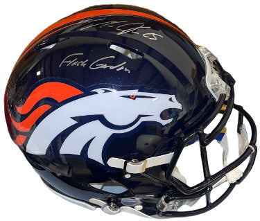 Melvin Gordon Autographed Denver Broncos Riddell Speed Proline FS Helmet w/ Flash Gordon- Radtke Hologram-Powers Sports Memorabilia