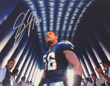 Shawne Merriman Autographed San Diego Chargers 8x10 Photo #56- AWM Hologram - CTBL_032772-Powers Sports Memorabilia