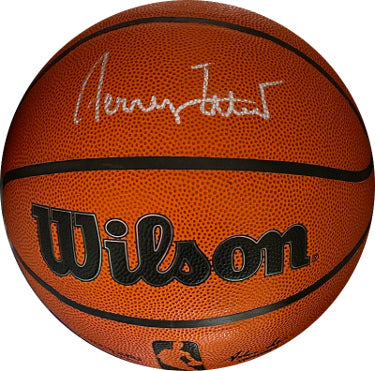 Jerry West Autographed Wilson NBA Authentics Series I/O Basketball- JSA Witnessed (Los Angeles Lakers)-Powers Sports Memorabilia