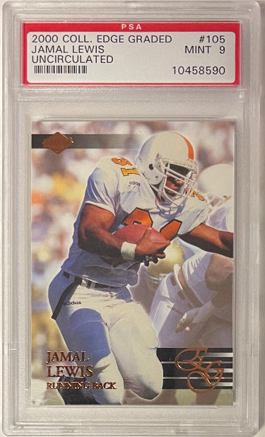 Jamal Lewis 2000 Collectors Edge Rookie Card #105- PSA Graded Mint 9 (1 of 5000/Tennessee Volunteers)-Powers Sports Memorabilia