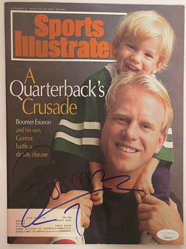 Boomer Esiason Autographed 1993 Sports Illustrated Full Magazine #7- JSA #EE63311- 10/4/1993 (New York Jets)-Powers Sports Memorabilia