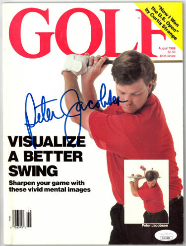 Peter Jacobsen Autographed Golf Full Magazine August 1989- JSA #EE63243 (No Label)-Powers Sports Memorabilia