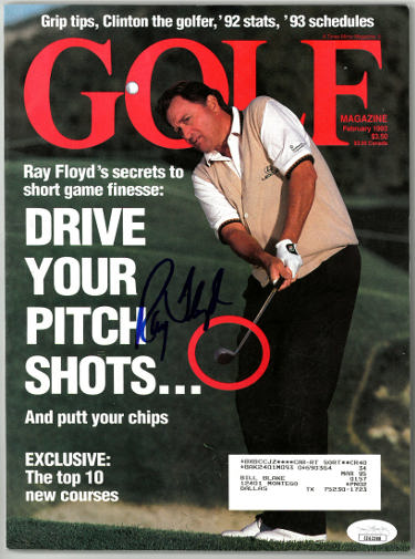 Raymond Floyd Autographed Golf Magazine February 1993- JSA #EE63288 (US Open Champion)-Powers Sports Memorabilia