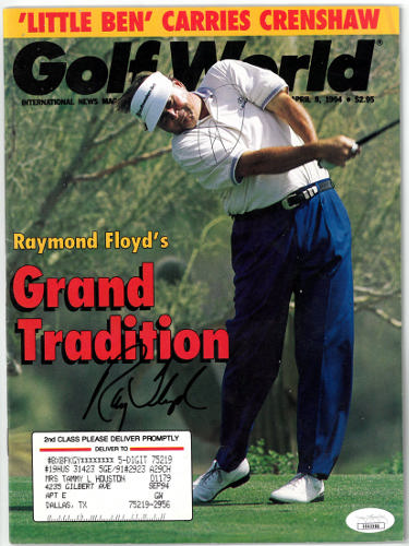 Raymond Floyd Autographed Golf World Full Magazine 4/8/1994- JSA #EE63286 (US Open Champion)-Powers Sports Memorabilia