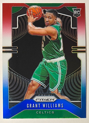 Grant Williams 2019-20 Panini Red/White/Blue Prizm Rookie/RC Card #267 (Boston Celtics)-Powers Sports Memorabilia