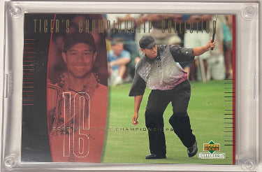 Tiger Woods 2001 Upper Deck Tiger's Championship Collection 3.5x5 PGA Golf Card #TCC16 -2550/3000 (2000 Mercedes)-Powers Sports Memorabilia