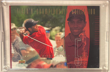 Tiger Woods 2001 Upper Deck Tiger's Championship Collection 3.5x5 PGA Golf Card #TCC5 -2434/3000 (1997 GTE Byron Nelson Classic)-Powers Sports Memorabilia