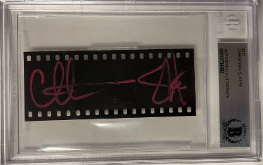 Christian Slater Autographed 3.5x1.25 Filmstrip Cut Signature- BAS/Beckett Encapsulated (Actor/Producer)-Powers Sports Memorabilia