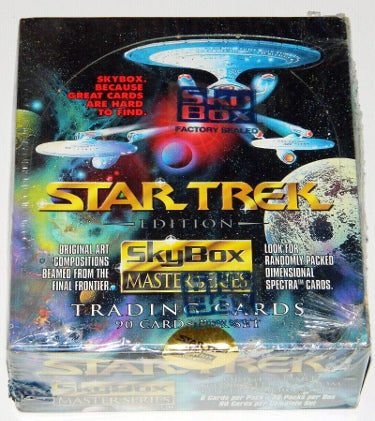 1993 Skybox Star Trek Master Series Factory Sealed Box- 36 Packs/6 CPP-Powers Sports Memorabilia
