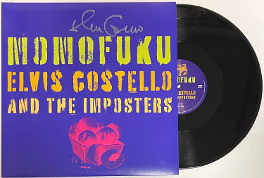 Elvis Costello Autographed 2008 Momofuku Imposters Album Cover/Double LP/Vinyl/Record- JSA #R51298-Powers Sports Memorabilia