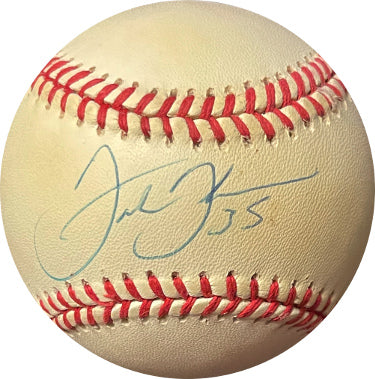 Frank Thomas Autographed ROAL Official Rawlings American League Baseball #35 minor tone (Chicago White Sox/Toronto Blue Jays)-Powers Sports Memorabilia