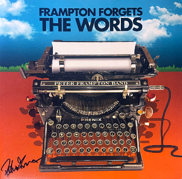Peter Frampton Autographed 2021 Frampton Forgets The Words Album Cover/LP/Vinyl/Record- JSA #QQ34446-Powers Sports Memorabilia