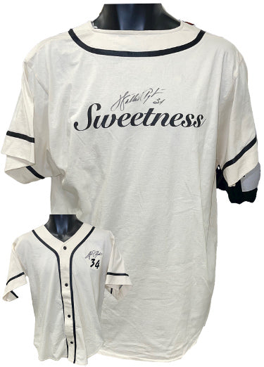 Walter Payton Autographed "Sweetness" Softball/Baseball Jersey- JSA Full LOA (L/HOF/Chicago Bears)-Powers Sports Memorabilia