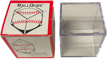 Baseball 1-Ball ACRYLIC Ball Qube Display Case Holder/Cube - NEW-Powers Sports Memorabilia