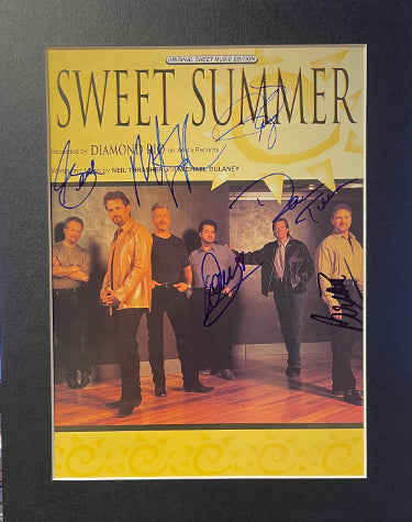 Diamond Rio Band Autographed 2001 Sweet Summer Sheet Music 6 sigs ?ÇôBeckett Gene Johnson/Jimmy Olander/Brian Prout/Marty Roe/Truman-Powers Sports Memorabilia