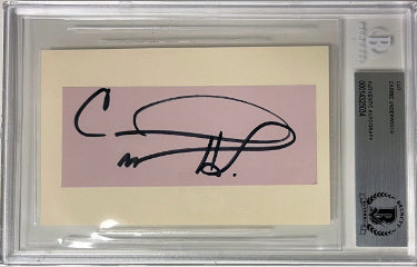 Carrie Underwood Autographed 2X4.5 Cut Signature- Beckett/BAS Encapsulated-Powers Sports Memorabilia