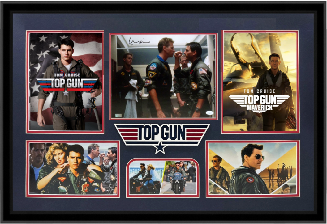 Autographed Val Kilmer Top Gun Deluxe Framed Collage - JSA-Powers Sports Memorabilia