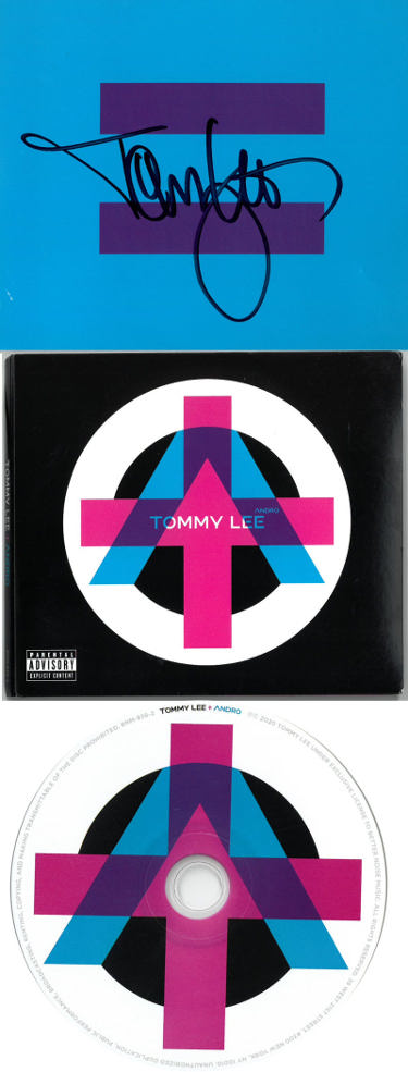Tommy Lee Autographed 2020 Andro Album Cover Booklet (Inside) w/ CD - COA (Motley Crue Drummer Solo)-Powers Sports Memorabilia