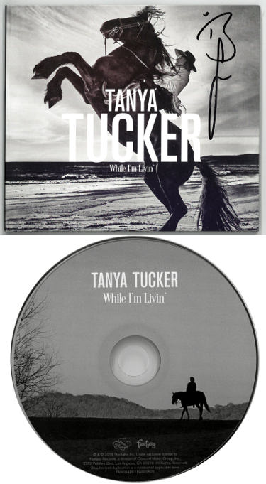 Brandi Carlile Autographed 2019 Tanya Tucker While I'm Livin' Album Cover Booklet w/CD- COA-Powers Sports Memorabilia