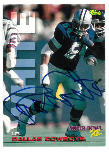 Randy White Autographed 1995 Classic Super Bowl XII Card #SP8- Score Board COA (Dallas Cowboys)-Powers Sports Memorabilia