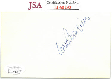 Cesar Geronimo Autographed 3X5 Index Card- JSA #LL60233 (Cincinnati Reds/Big Red Machine)-Powers Sports Memorabilia