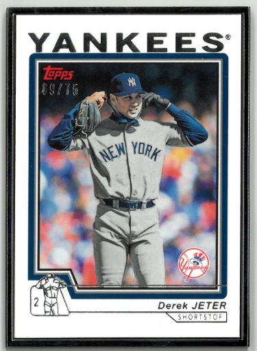 Derek Jeter 2014 Topps Update Reprints/Black Card 2004- 09/75 (New York Yankees)-Powers Sports Memorabilia