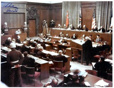 Whitney Harris Autographed 1945-46 WWll Nuremberg Trials Color 8x10 Photo?Çô PSA #AD38867- Prosecutor Military Tribunals RARE-Powers Sports Memorabilia