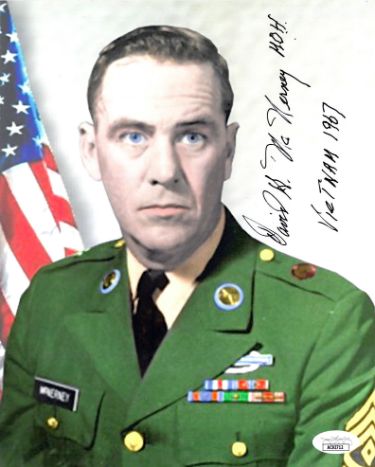 David McNerney Autographed Vietnam War Medal of Honor Vintage 8x10 Photo- JSA #AC92712- 22 March 1967-Powers Sports Memorabilia