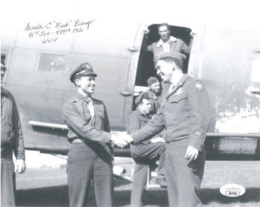 Gerald ?ǣBud?ǥ Berry Autographed WWII Vintage B&W 8x10 Photo- JSA #SS17661- 91st Squadron/439th Troop Carrier Group-Powers Sports Memorabilia