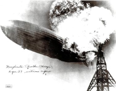 Margherita/Marge Thielke Autographed B&W Vintage 8x10 Photo- JSA #AC92771- Age 89 Witness age 11 (1937 Hindenburg Disaster)-Powers Sports Memorabilia