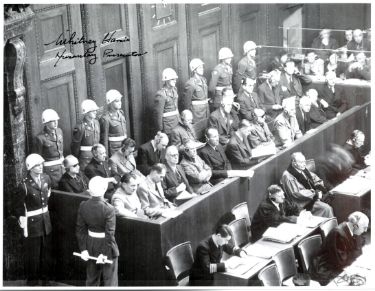 Whitney Harris Autographed 1945-46 WWll Nuremberg Trials B&W 8.5x11 Photo?Çô PSA & GAI- Prosecutor Military Tribunals RARE-Powers Sports Memorabilia