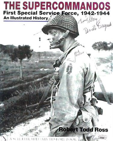 William/Bill Story Autographed Vintage B&W Devil's Brigade 8x10 Photo- JSA #AC92836-Powers Sports Memorabilia