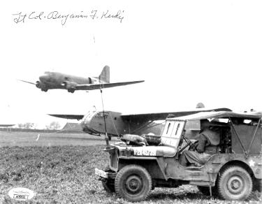 Lt. Col. Benjamin/Ben Kendig Autographed WWII Vintage B&W 8x10 Photo- JSA #AC92822- C-47 D-Day Pilot-Powers Sports Memorabilia