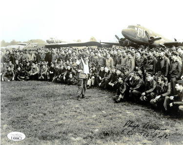 Philip P. Perugini Autographed WWII Band of Brothers Vintage 8x10 Photo- JSA #AC92760- 101st ABD Easy Co 506th PIR-Powers Sports Memorabilia