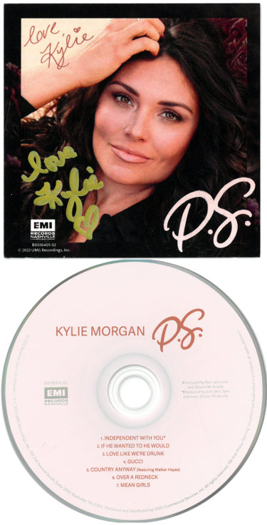 Kylie Morgan Autographed 2022 P.S. EP Art Card with Album Cover Booklet & CD?Çô COA-Powers Sports Memorabilia