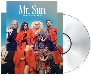 Little Big Town Band Autographed 2022 Mr Sun Art Card with Album Cover Booklet & CD?Çô JSA-Powers Sports Memorabilia