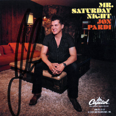 Jon Pardi Autographed 2022 Mr Saturday Night Capitol Records 4x4 Art Card?Çô JSA-Powers Sports Memorabilia