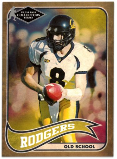 Aaron Rodgers 2005 Press Pass Collectors Series Old School Rookie Card (RC) #OS 17/27 (California Bears/Packers)-Powers Sports Memorabilia